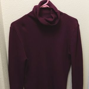 St. John's bay purple turtleneck